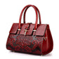 Women's Stylish Big Leather Cowhide Portable Handbags