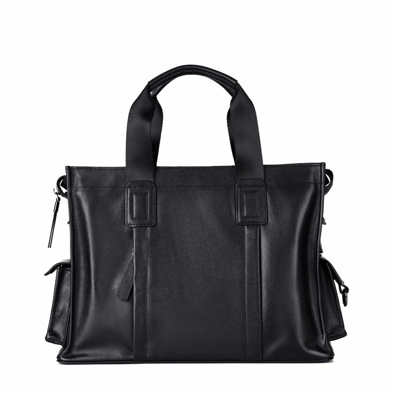 Men's Portable High Sense Horizontal Trip Soft Men's Handbags