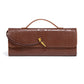 Crocodile Pattern Snake Clutch File Horizontal Crossbody Bags