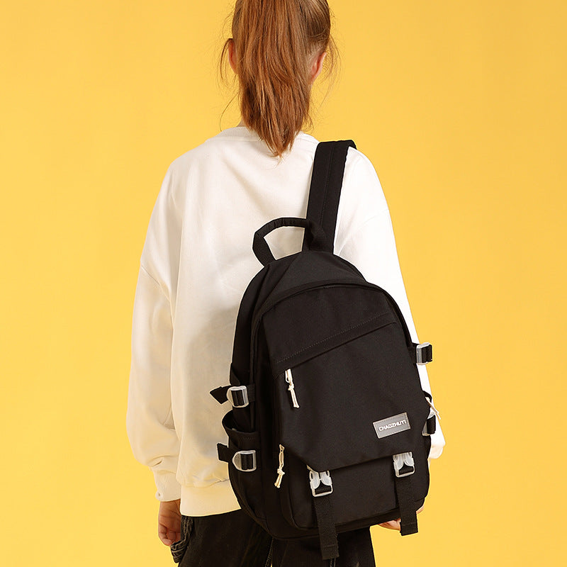 Women's Fashionable Korean Style Simple Junior's Lightweight Middle School Students' Schoolbags