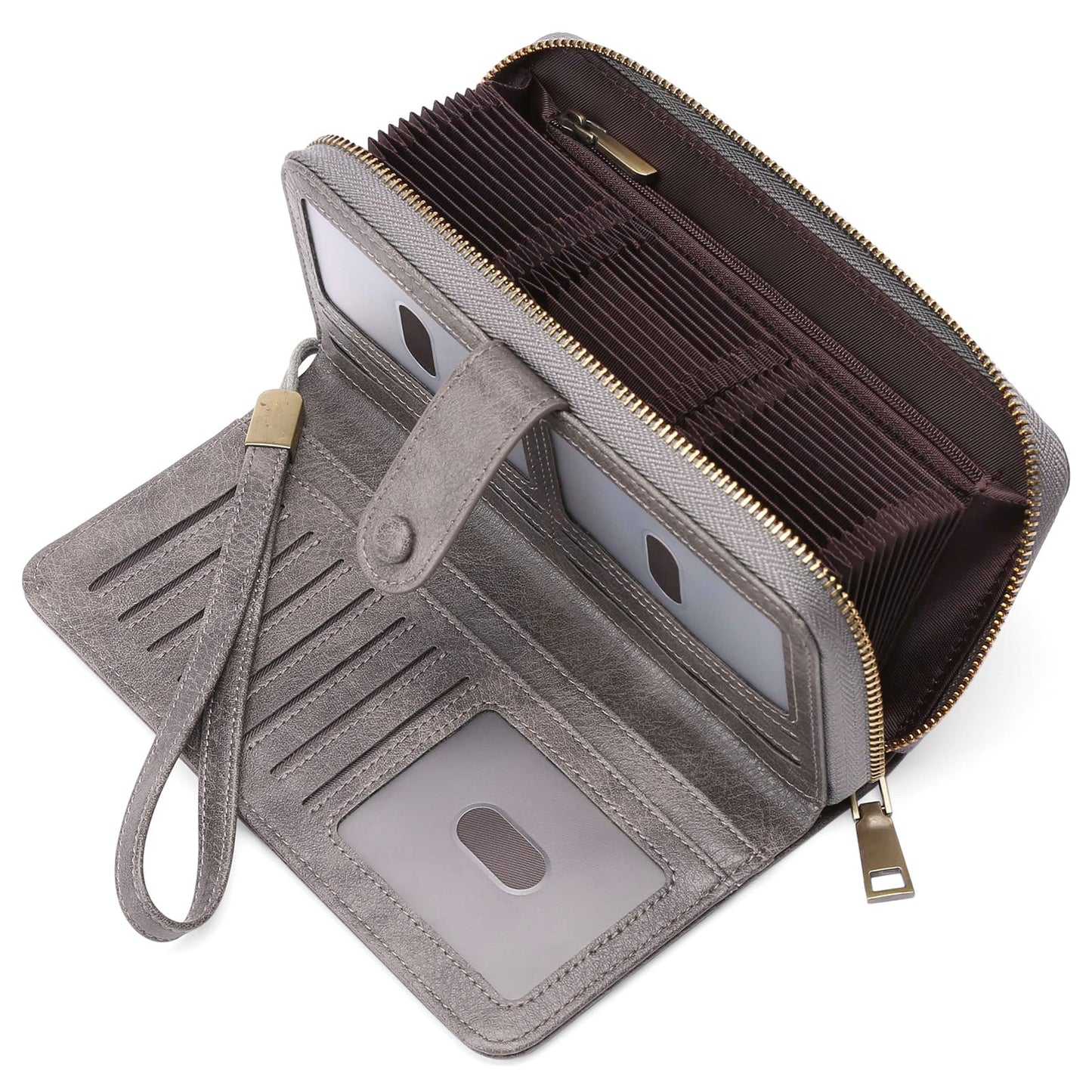 Women's Expanding Long Passport Multiple Slots Position Ladies Wallets