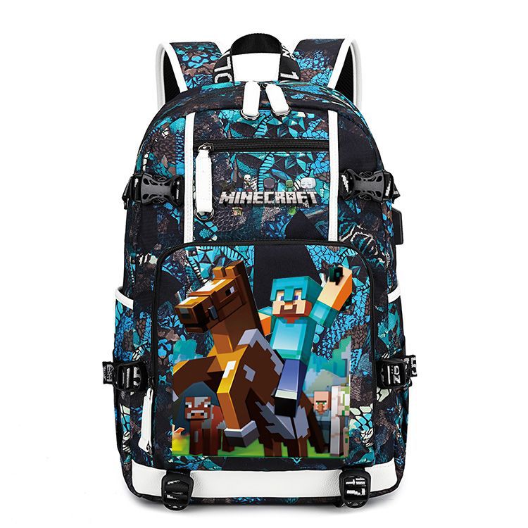 Men's Large Capacity Junior High My World Backpacks
