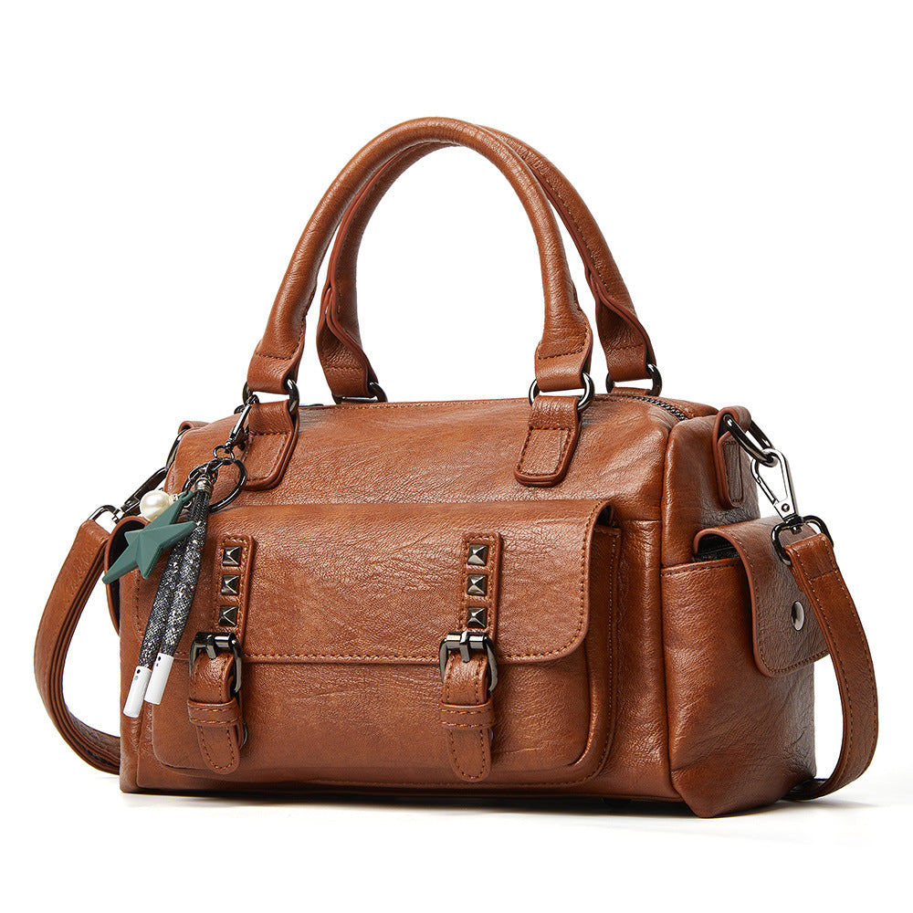 Women's Large Capacity Willow Fashion Soft Leather Bags