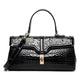 Women's Large Capacity Crocodile Pattern Fashion Retro Crossbody Bags