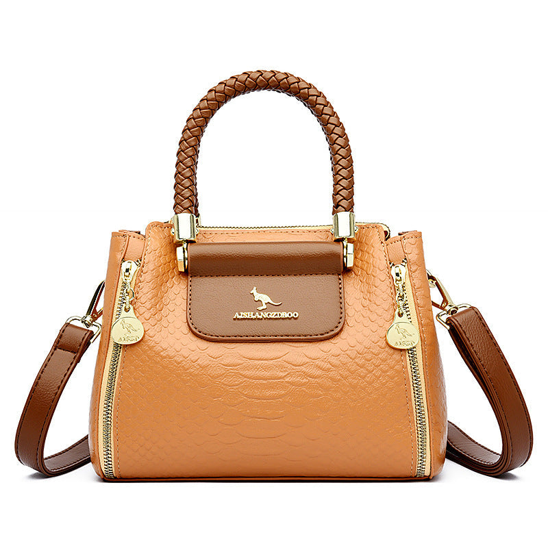 High-grade Large Capacity Mother Crocodile Pattern Crossbody Bags