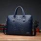Men's Fashion Alligator Print Document Computer Gift Men's Handbags