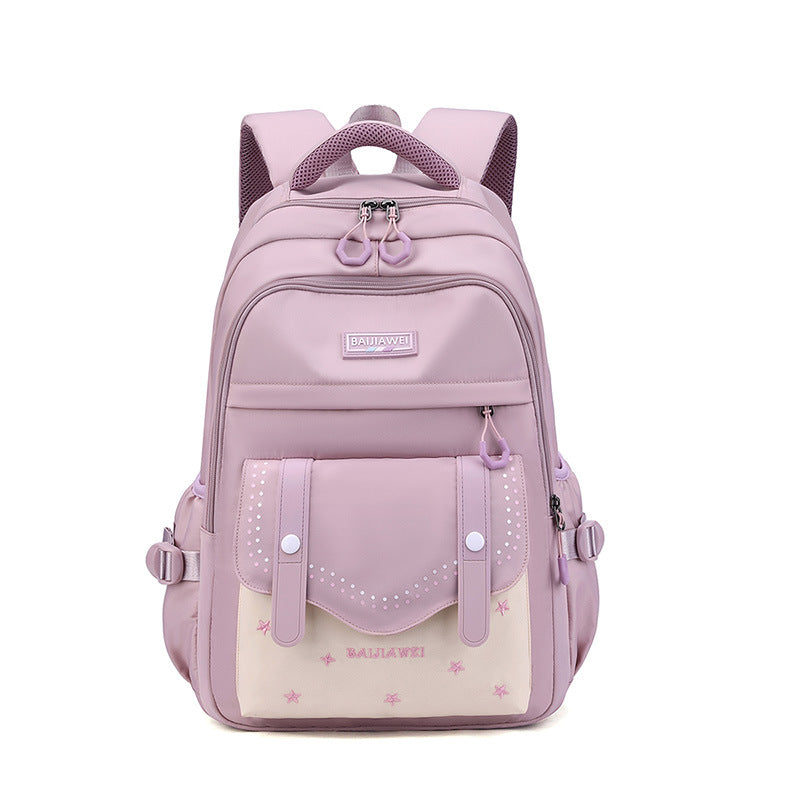 High Waterproof Hard-wearing Pairs Of Pocket Care Middle School Students' Schoolbags