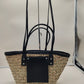 Women's Straw Open Large Woven Oblique Basket Shoulder Bags