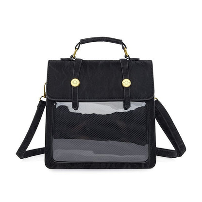 Two-dimensional Transparent Snack Volume Pain Female Three Backpacks