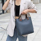 Women's Cowhide Large Capacity Combination Hand Carrying Cross Shoulder Bags