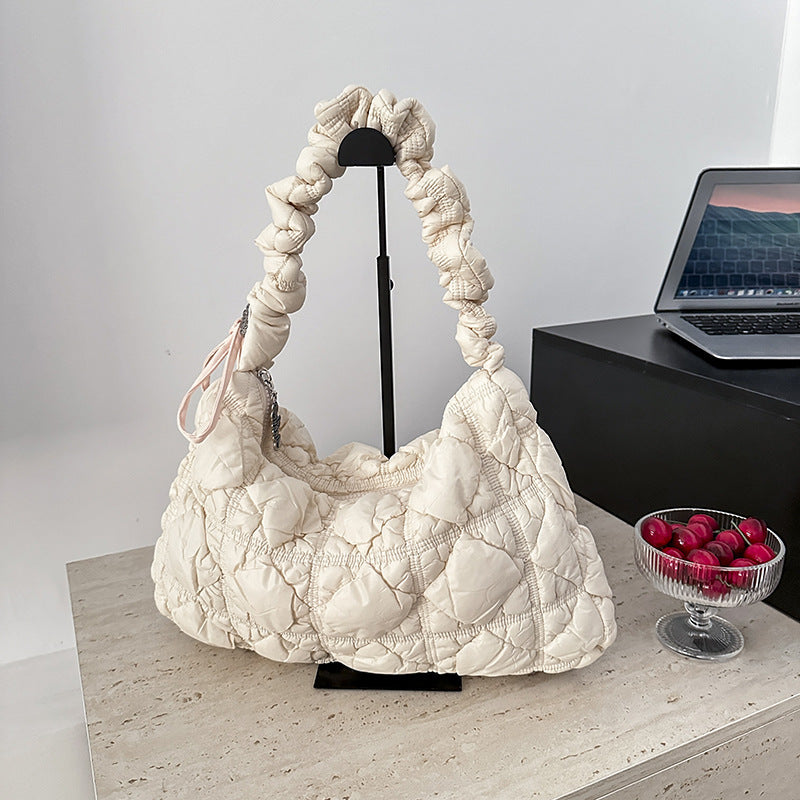 Versatile Cloud Bubble Large Capacity Drawstring Shoulder Bags