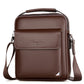 Men's Style Business Commute Leather Vertical Large Men's Shoulder Bags