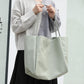 Women's Style Large Capacity Totes Simple Soft Leather Shoulder Bags