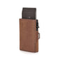 First Layer Crazy Horse Leather Aluminum Men's Wallets