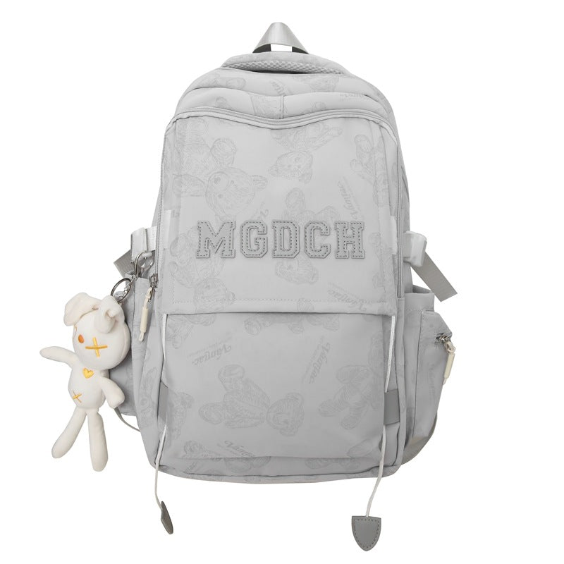 Bear Large Capacity Strong College High Middle School Students' Schoolbags