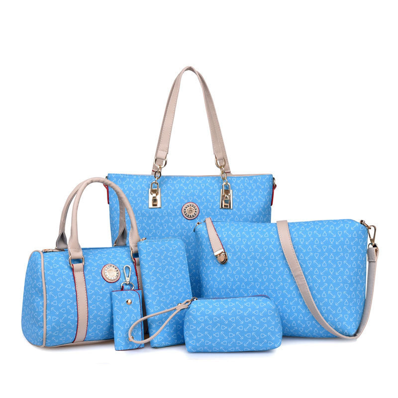Fashion Combination Bone Pattern Printed Large Shoulder Bags