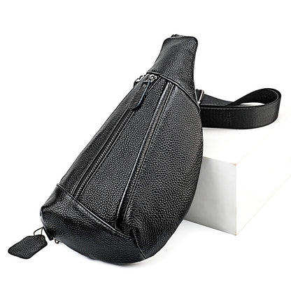 Men's Attractive Summer Leather Hanging Fashion Men's Chest Bags