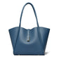 Women's Simple Large Capacity Totes Trendy Leather Shoulder Bags