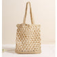 Women's One Straw Hollow Out Woven Vacation Shoulder Bags