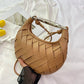 Women's Woven Bird's Nest Light Luxury Fashion Portable Crossbody Bags