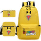 Rainbow Friends Game Pencil Three-piece Set Elementary School Students' Schoolbags