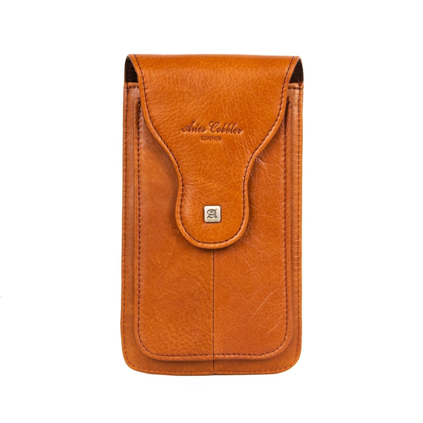 Men's Thin Leather Mobile Hanging First Layer Phone Bags
