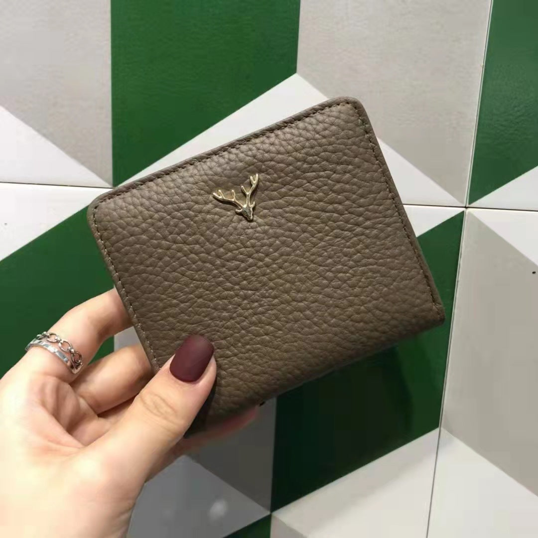 Women's Cowhide Mini Short Simple Fashion Trendy Handbags