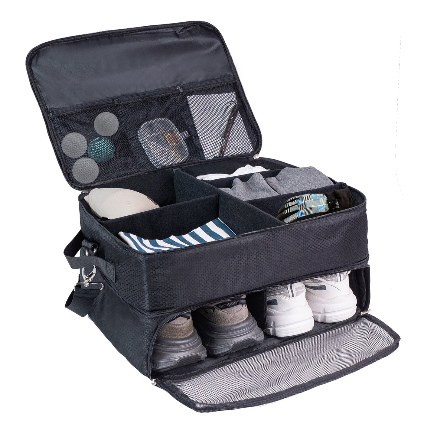 Golf Supplies Shoes Hats Dustproof Storage Box Ball Double Bags