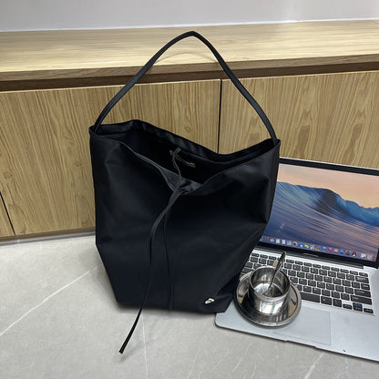 Women's Oxford Cloth Hand Holding Large Capacity Bucket Bags