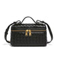 Box Weaving Lunch Two-way Zipper Closure Handbags