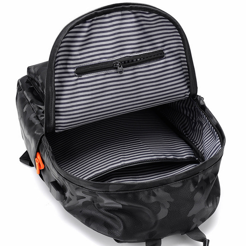 Men's Slouchy Autumn Camouflage Inch Material Backpacks