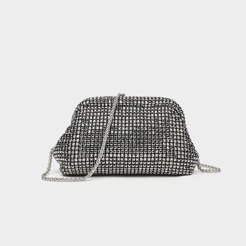 Women's Full Diamond Shiny Rhinestone Brick Dinner Handbags