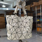 Women's Clearance Geometric Diamond Pattern Fashion Portable Special Bucket Bags