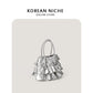 Women's Attractive Graceful Korean Pleated Ruffled Crossbody Bags