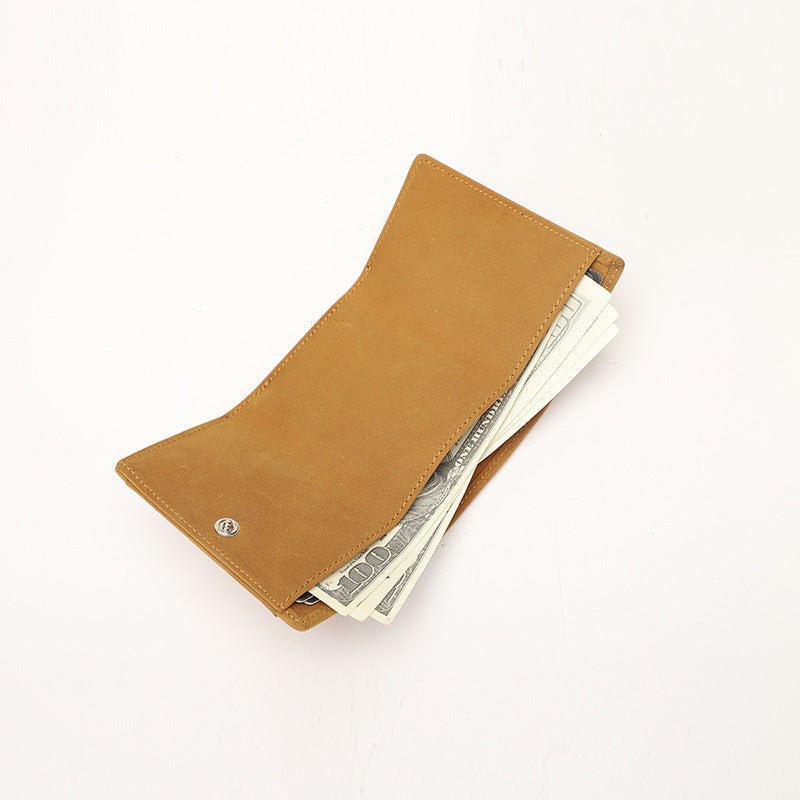 Women's & Men's & Fashion Genuine Leather Mini Short Ladies Wallets