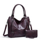 Women's Large Portable Soft Leather Capacity Handbags