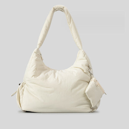 Women's Large Capacity Sponge Soft Trendy Down Shoulder Bags