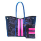Leopard Print Printed Black Portable Beach Shoulder Bags