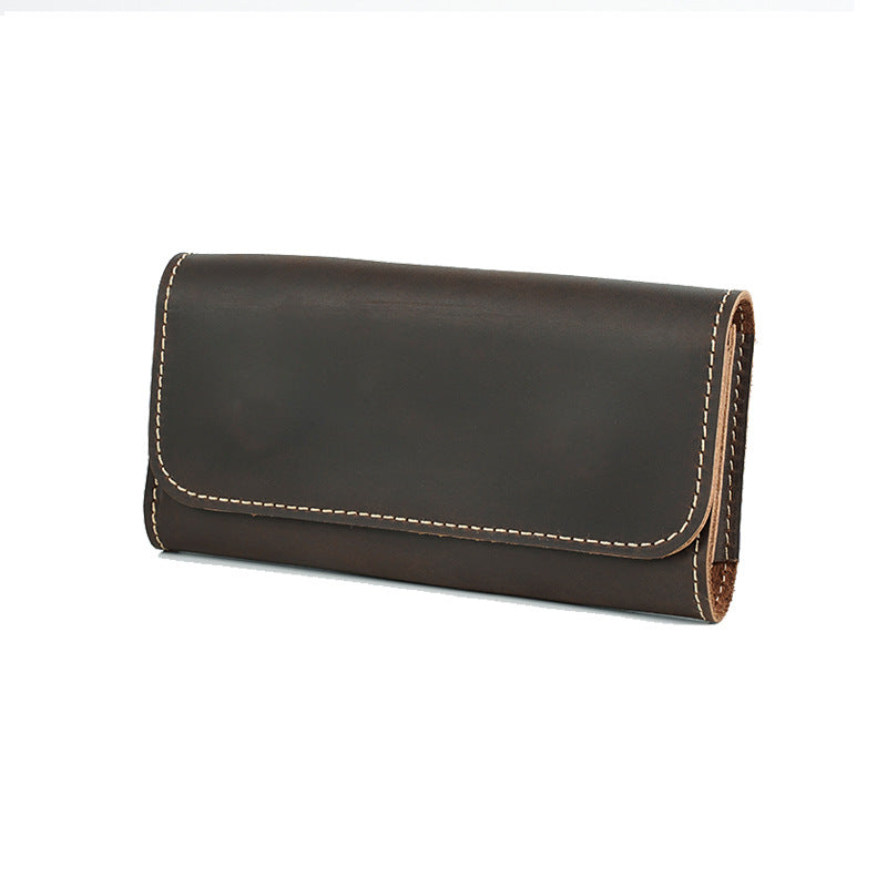 Men's Leather First Layer Cowhide Hanging Portable Men's Waist Packs