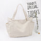 Leisure Artistic Solid Color Canvas Trendy Cloth Simple Fashion Shoulder Bags