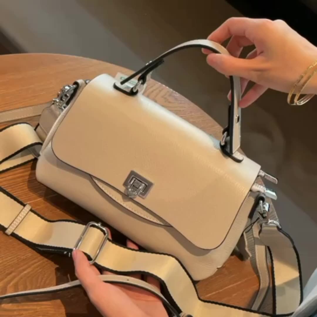 Women's Genuine Leather Korean Style Fashionable Large Bags