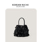 Women's Attractive Graceful Korean Pleated Ruffled Crossbody Bags