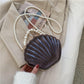 Women's Transparent Shell Box Western Style Pearl Shoulder Bags