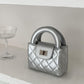 Women's Light Luxury Sweet Style Diamond Pattern Crossbody Bags