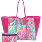Leopard Print Printed Black Portable Beach Shoulder Bags