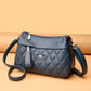 Women's Soft Leather Rhombus Fashion Large Capacity Crossbody Bags