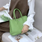 Women's Garden Layer Cowhide Lychee Pattern Wide Handbags