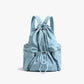 Leisure Artistic Canvas Fashionable Pleated Nylon Backpacks
