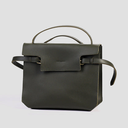 Women's & Men's & Ribbon One Retro Leather Solid Men's Messenger Bags