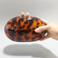 Apricot Pearlescent Coffee Oval Acrylic Head Bags